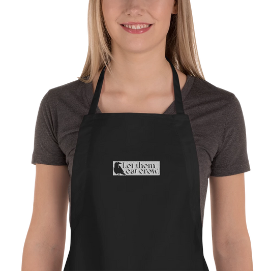 Eat Crow Embroidered Apron